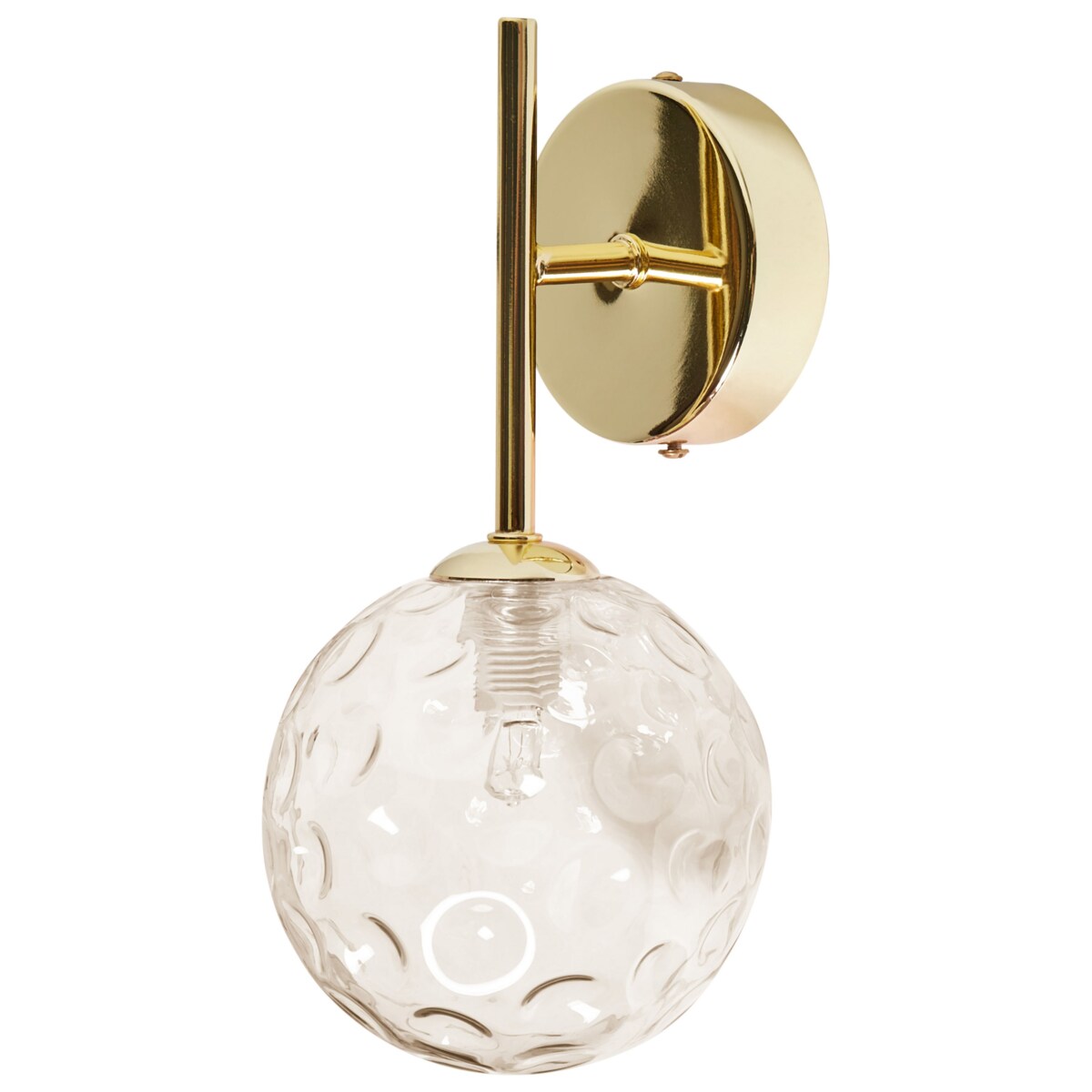 Zestaw 2 szklanych lamp ściennych beżowy ANADYR