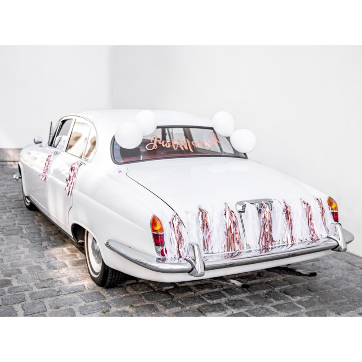 Zestaw dekoracji samochodowych - Just Married