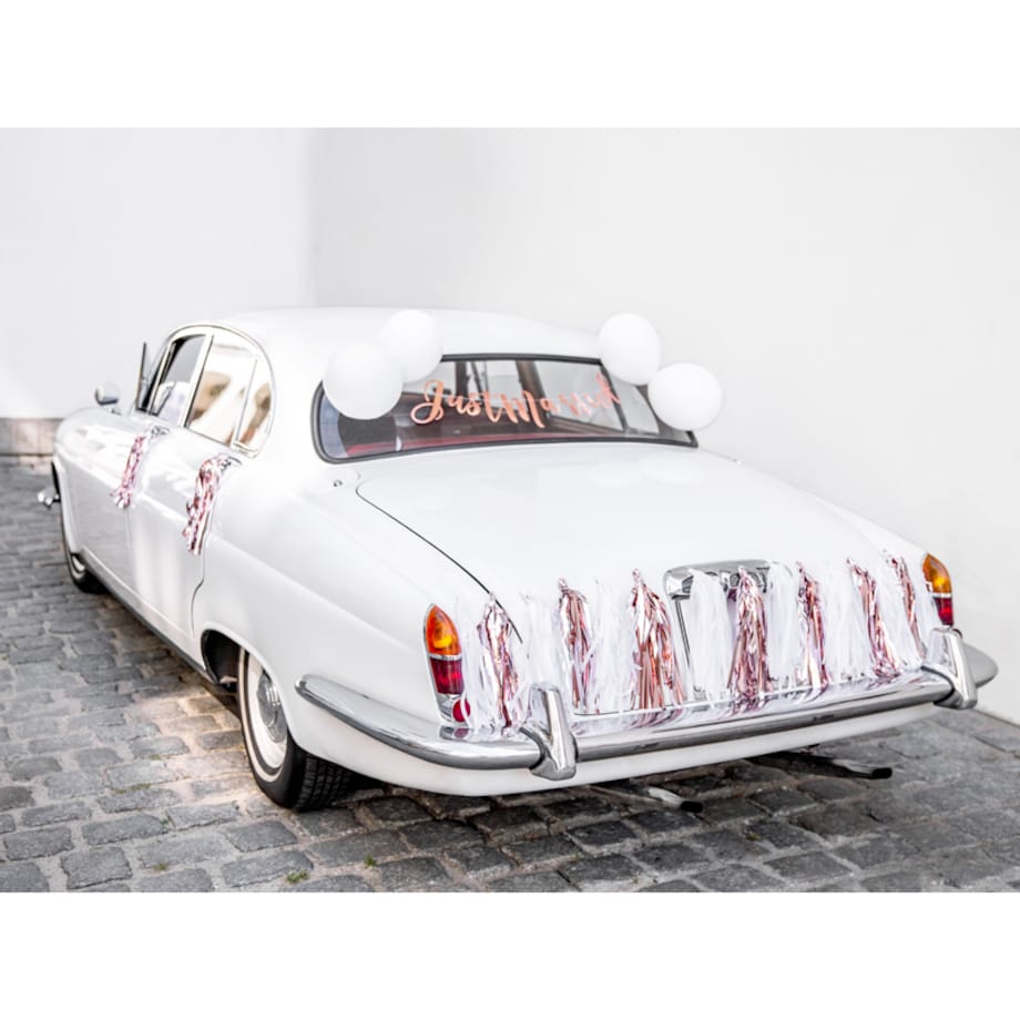 Zestaw dekoracji samochodowych - Just Married