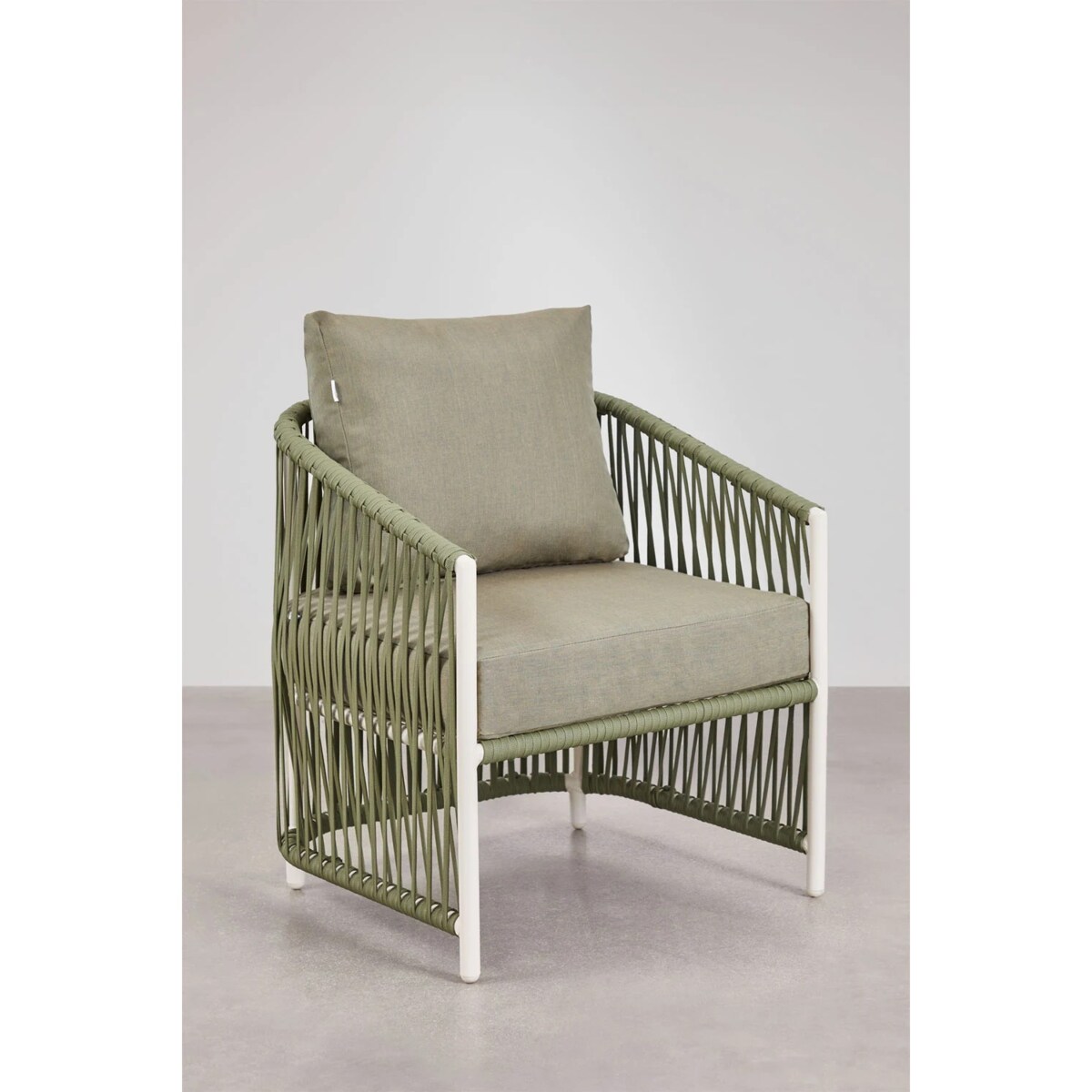 Zestaw ogrodowy: dwuosobowa sofa, 2 fotele i stolik kawowy zielony Sophie