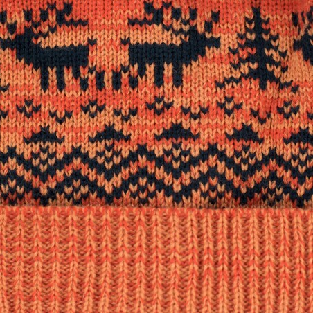 Czapka Rudolf Czarno-Pomarańczowa Czarno-Pomarańczowy, Uniwersalny