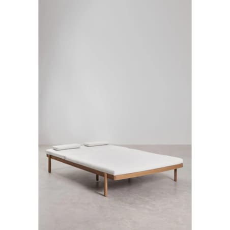 Podwójny leżak z drewna akacjowego Aderyn