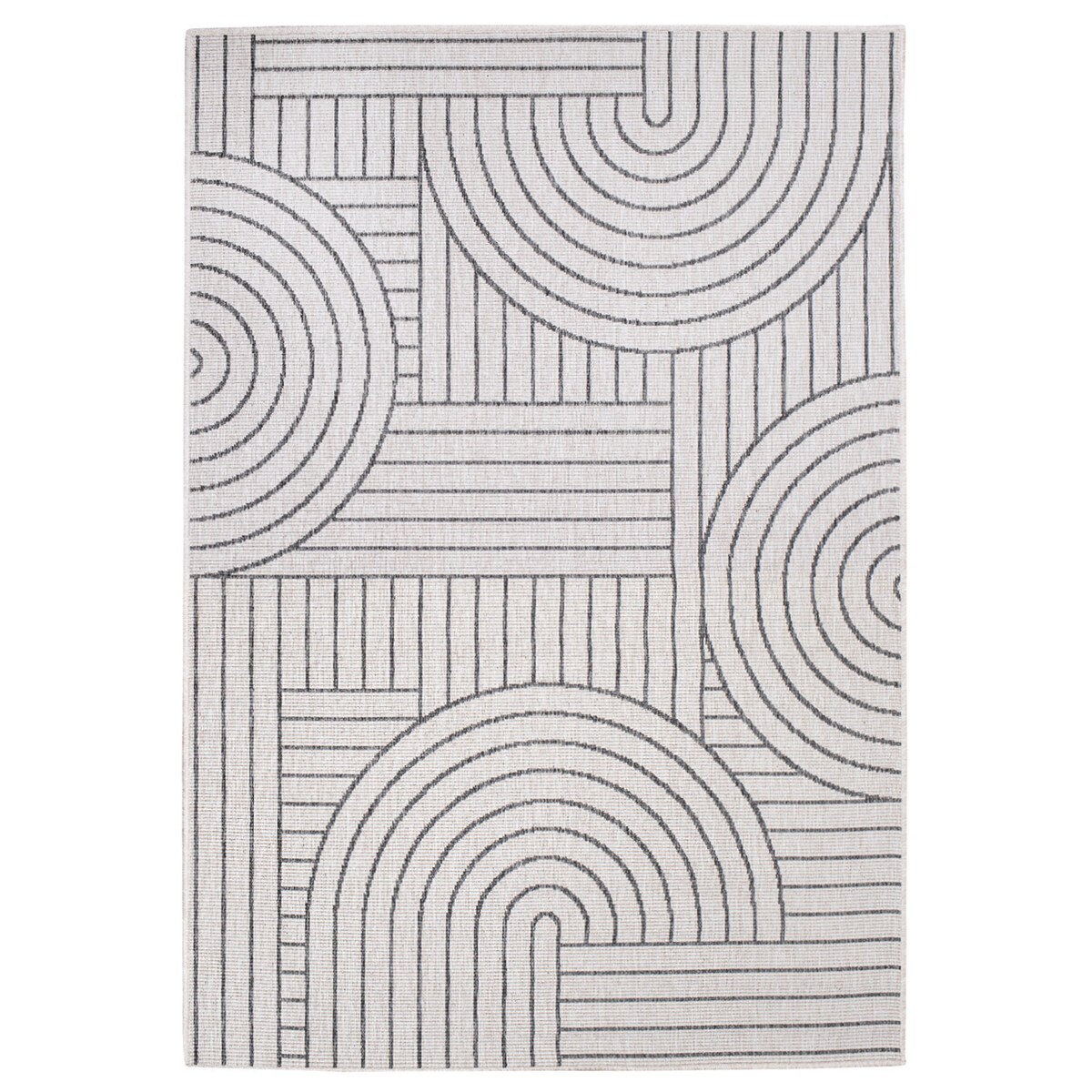 Funkcjonalny dywan na zewnątrz i do wnętrz, dwustronny DUO 58420 Szary 160x230