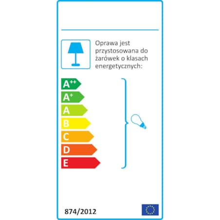Nocna LAMPKA stojąca MERSIN 5512WH Zumaline szklana LAMPA abażurowa biała przezroczysta