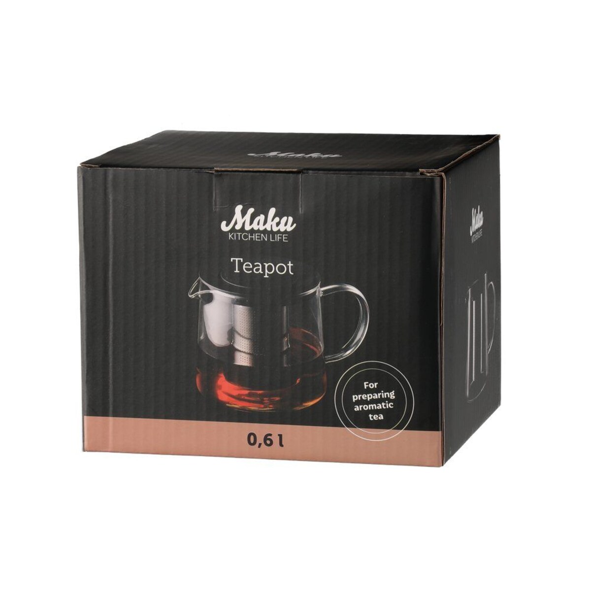 Dzbanek na herbatę z zaparzaczem, 600 ml