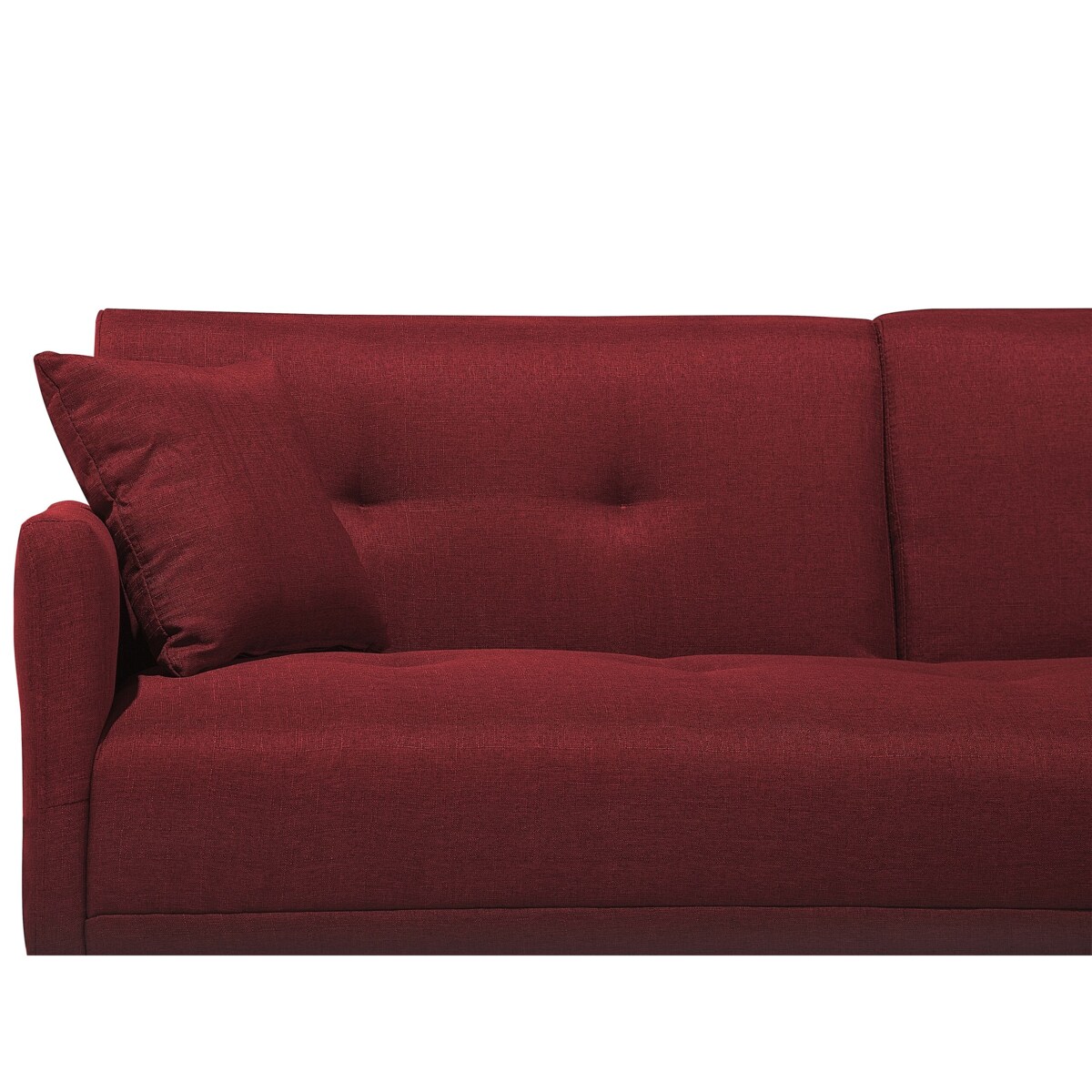 Sofa rozkładana czerwona LUCAN