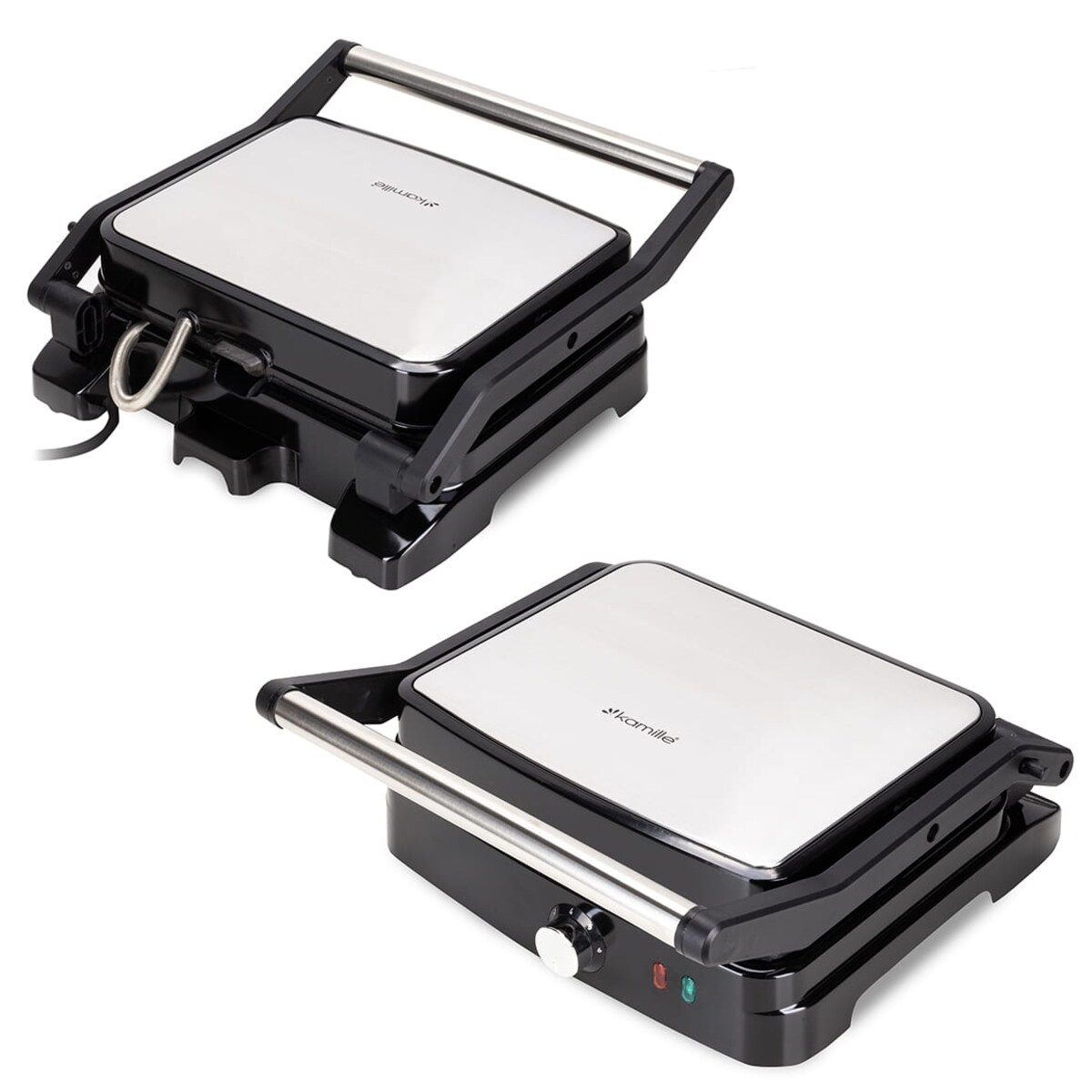 Grill elektryczny opiekacz do kanapek tortilli 2000W KAMILLE