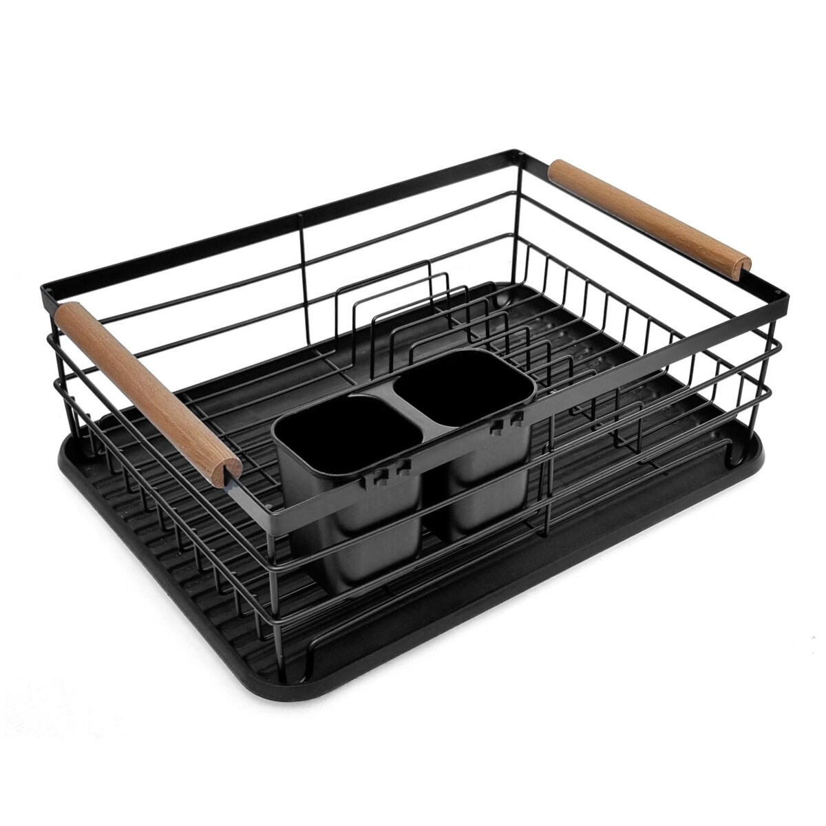 Suszarka do naczyń stojąca 42.5x32x15.5cm czarna KINGHOFF