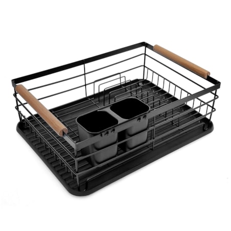 Suszarka do naczyń stojąca 42.5x32x15.5cm czarna KINGHOFF