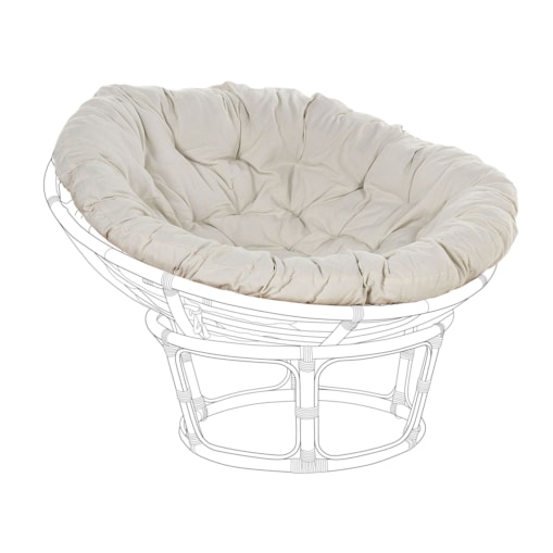 Poduszka na krzesło ogrodowe SALVO/ ORVIETO 127 x 127 cm Jasnobeżowy