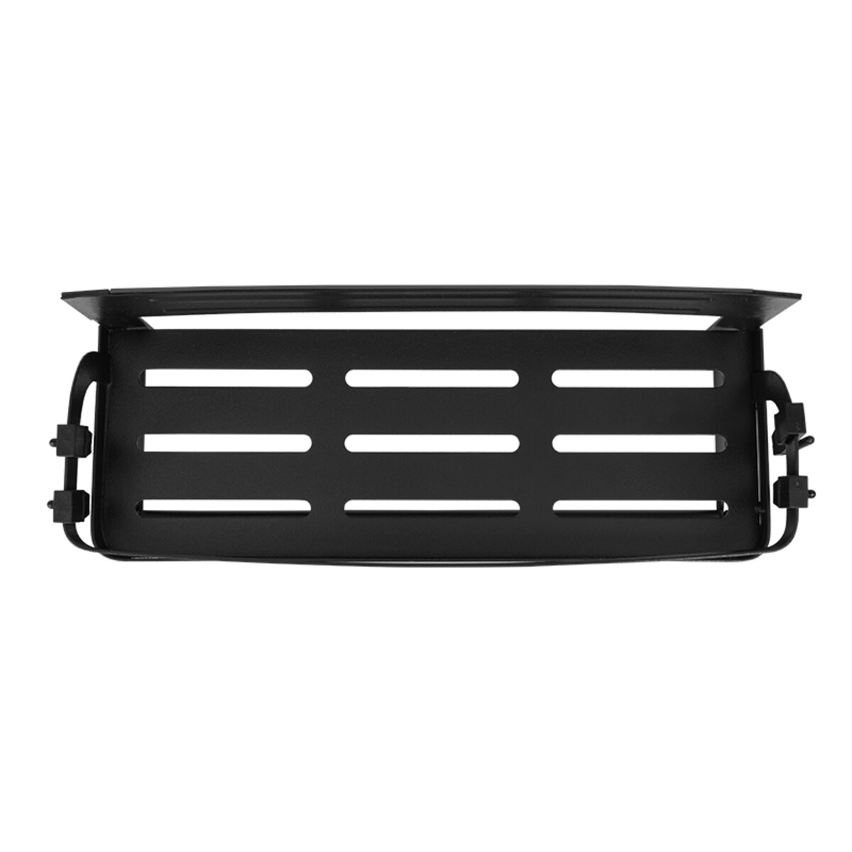 Półka na przyprawy kuchenna z uchwytem na ręcznik papierowy czarna