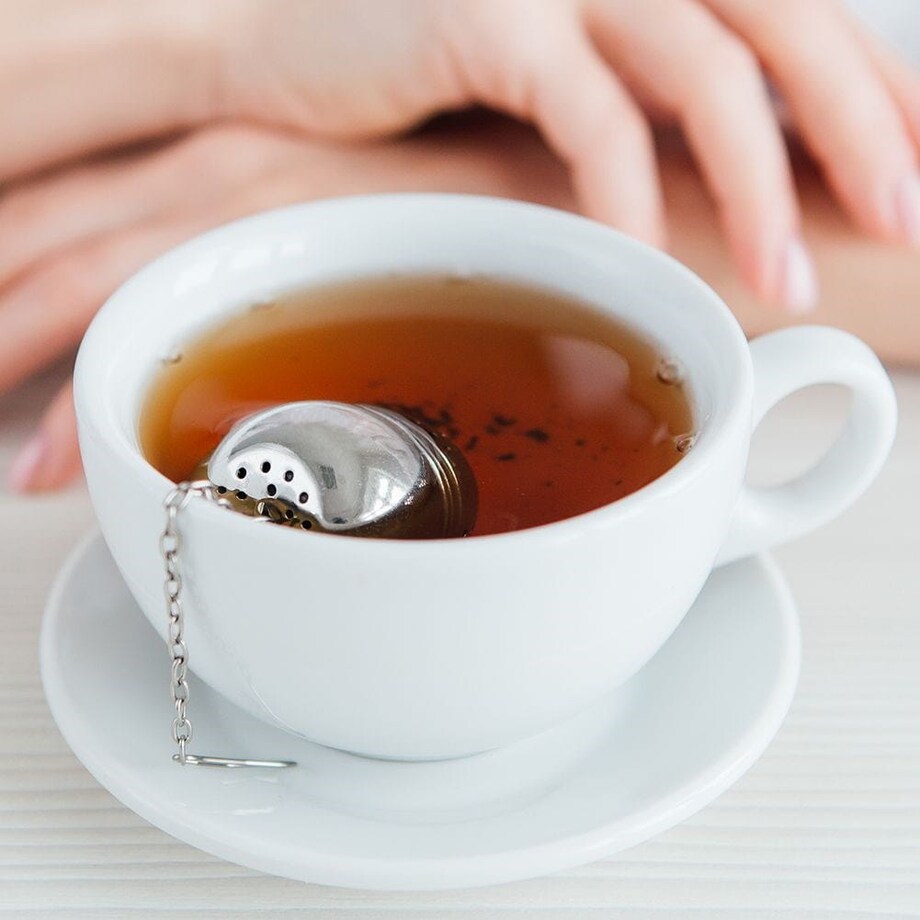 Sitko Zaparzacz do Zaparzania Herbaty Liściastej Ziół Stalowe do Szklanki