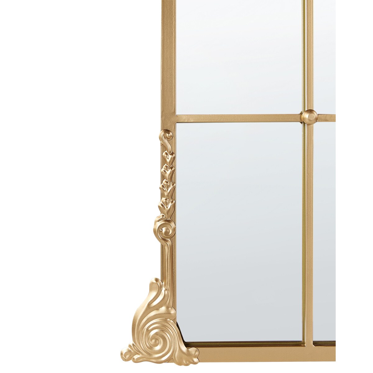 Lustro ścienne NOIDAN 66 cm 124 cm Metal Złoty