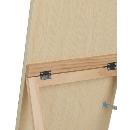 Lustro stojące z półką 35 x 150 cm jasne drewno CHERBOURG