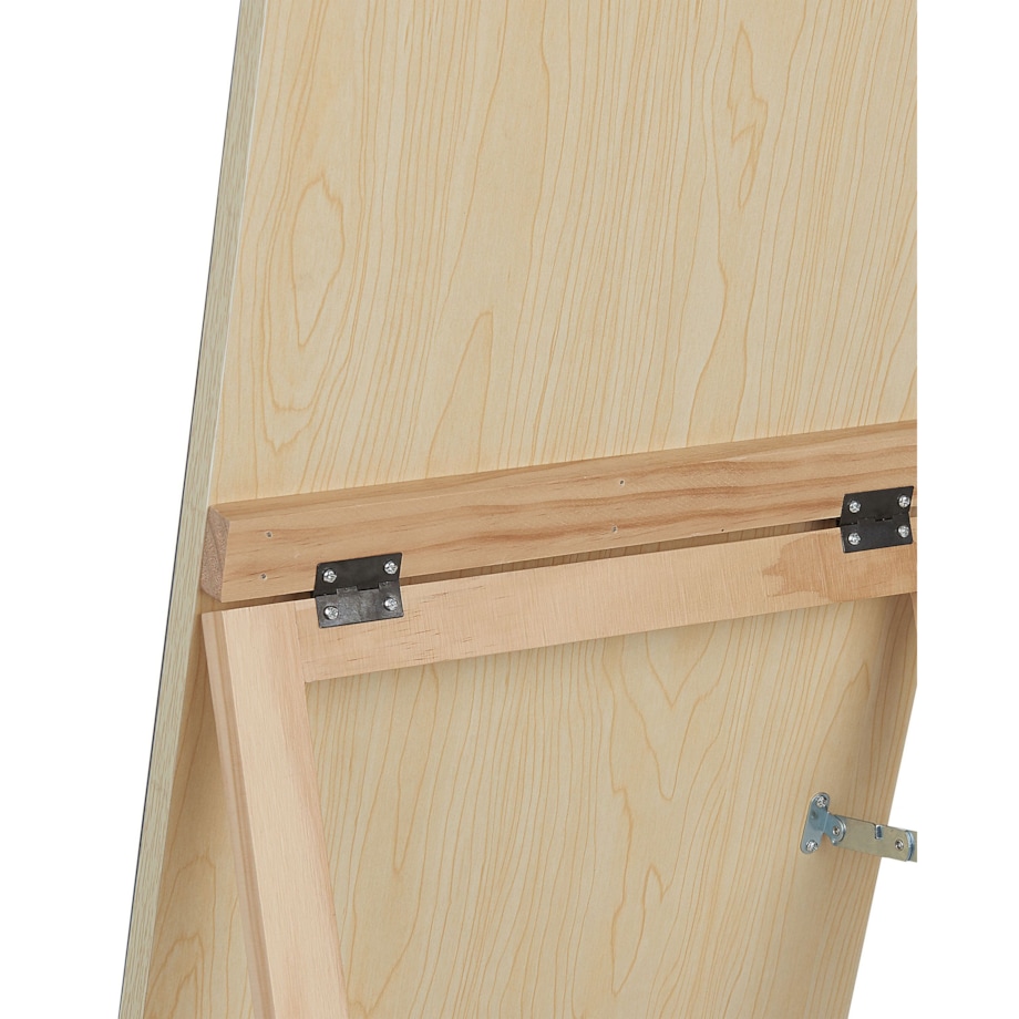 Lustro stojące z półką 35 x 150 cm jasne drewno CHERBOURG