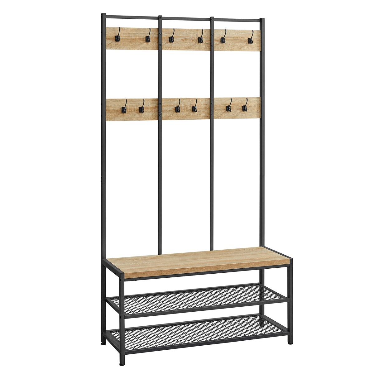 Wieszak Stojak Na Ubrania 100X40X184 Cm Sonoma