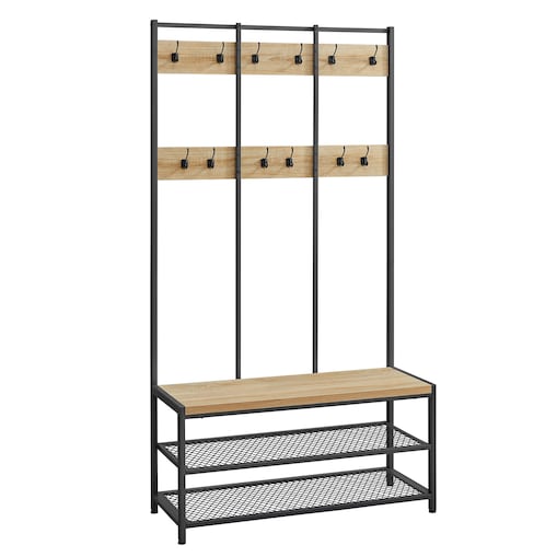 Wieszak Stojak Na Ubrania 100X40X184 Cm Sonoma