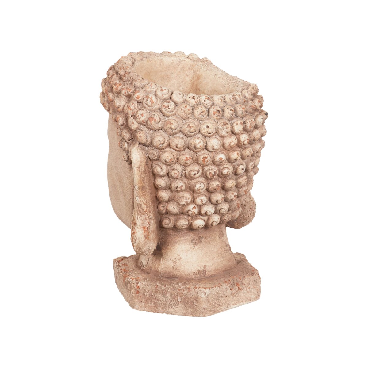 Doniczka w kształcie głowy Buddy piaskowa BUTOMUS