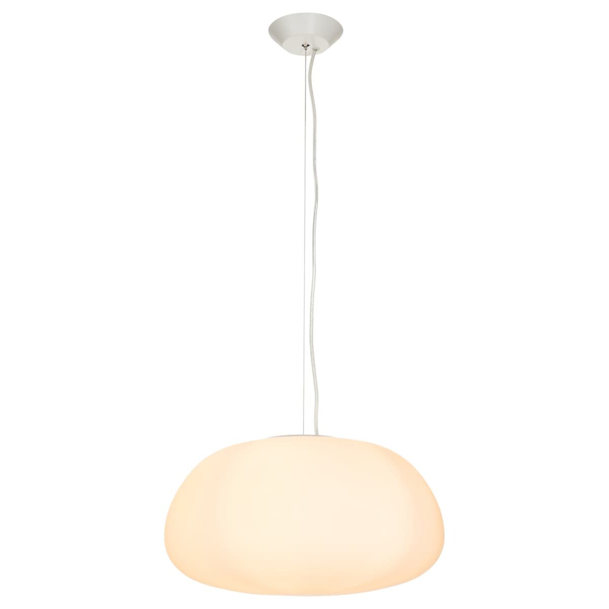 Wisząca lampa LUCIDUM FLAT ST-8718 Step jadalniana szkło mleczne akryl biała