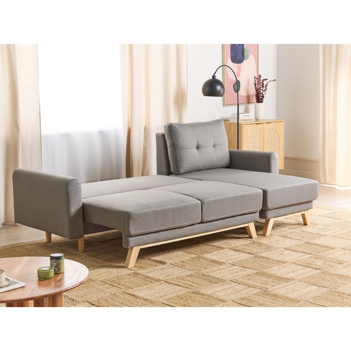 Sofa narożna lewostronna szara SIRO