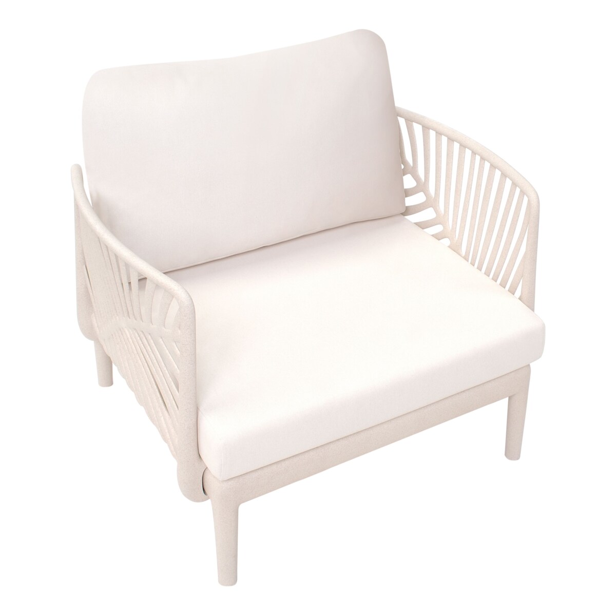 Fotel ogrodowy SATURNIA Jasnobeżowy