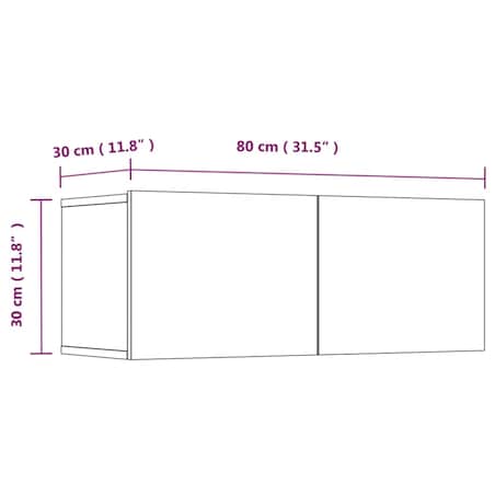 vidaXL 4-częściowy zestaw szafek telewizyjnych, czarny