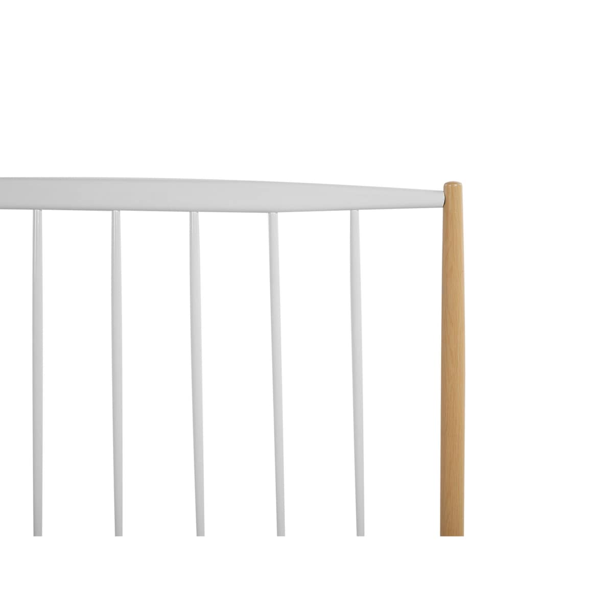 Łóżko metalowe 160 x 200 cm białe MAURS