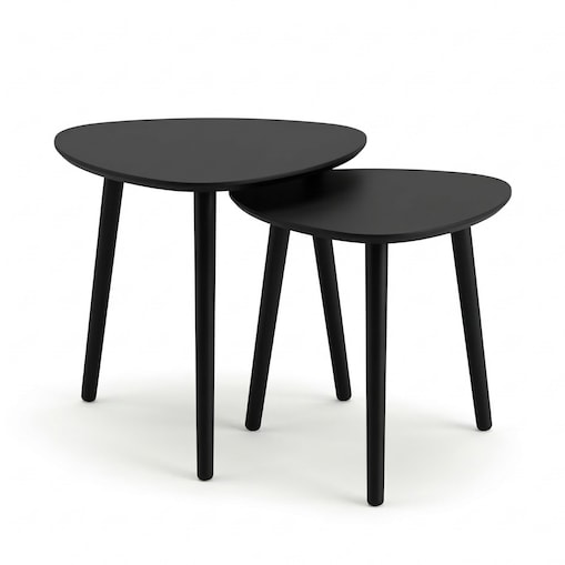 Zestaw 2 stolików kawowych BINI w różnych rozmiarach