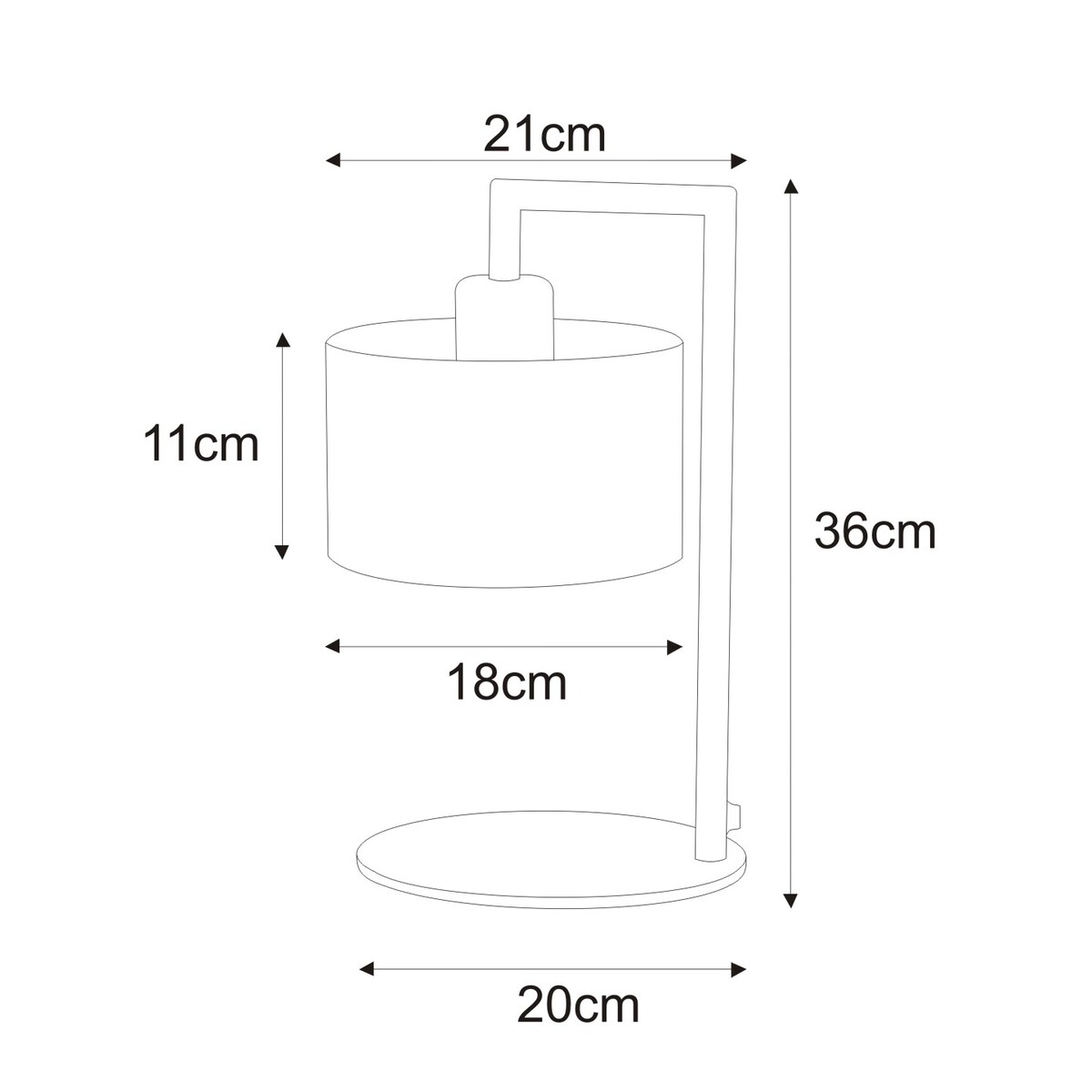 Lampka stołowa / nocna K-4322 z serii SIMONE BLACK
