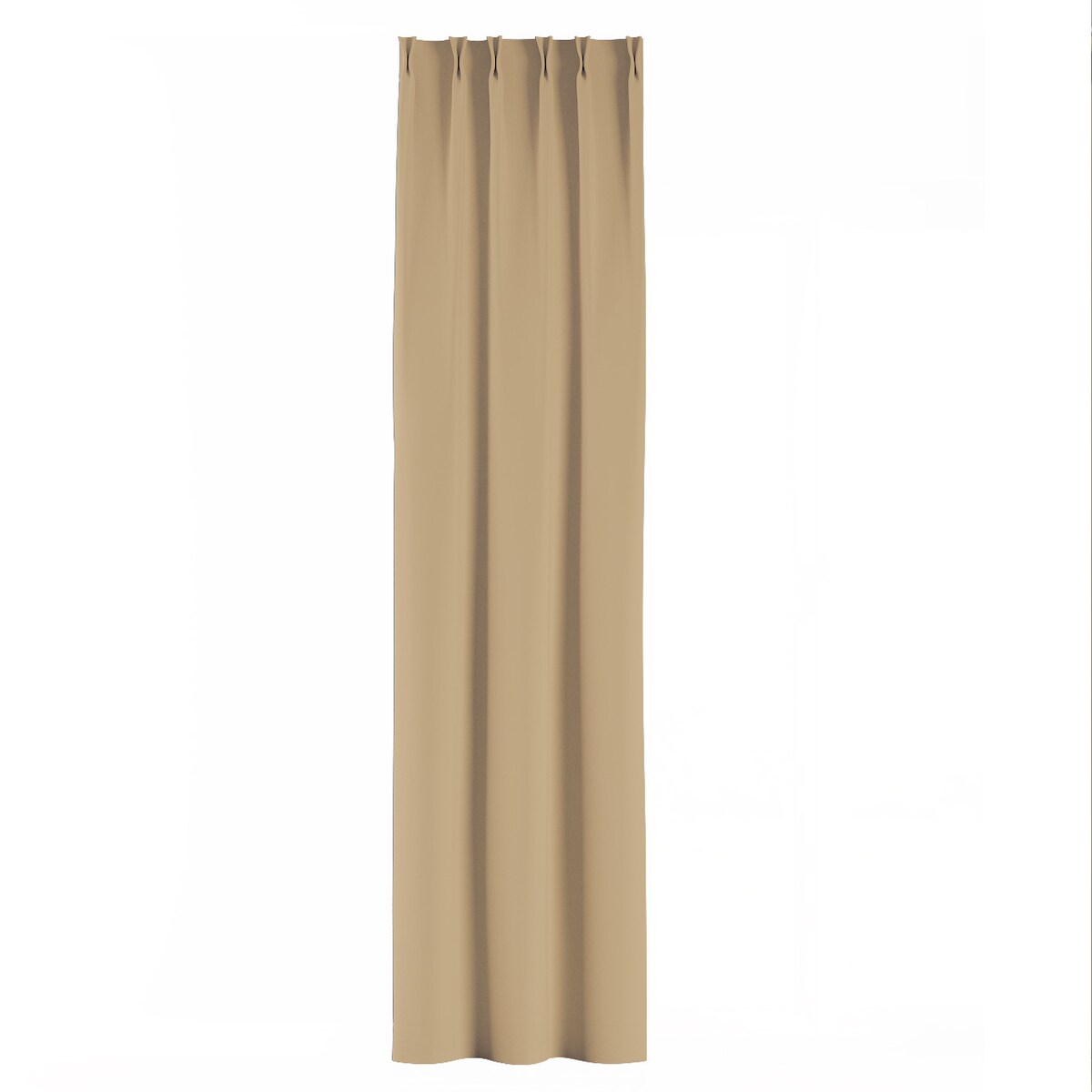 Zasłona na haczykach flex podwójnych 130x245 złocisty beż