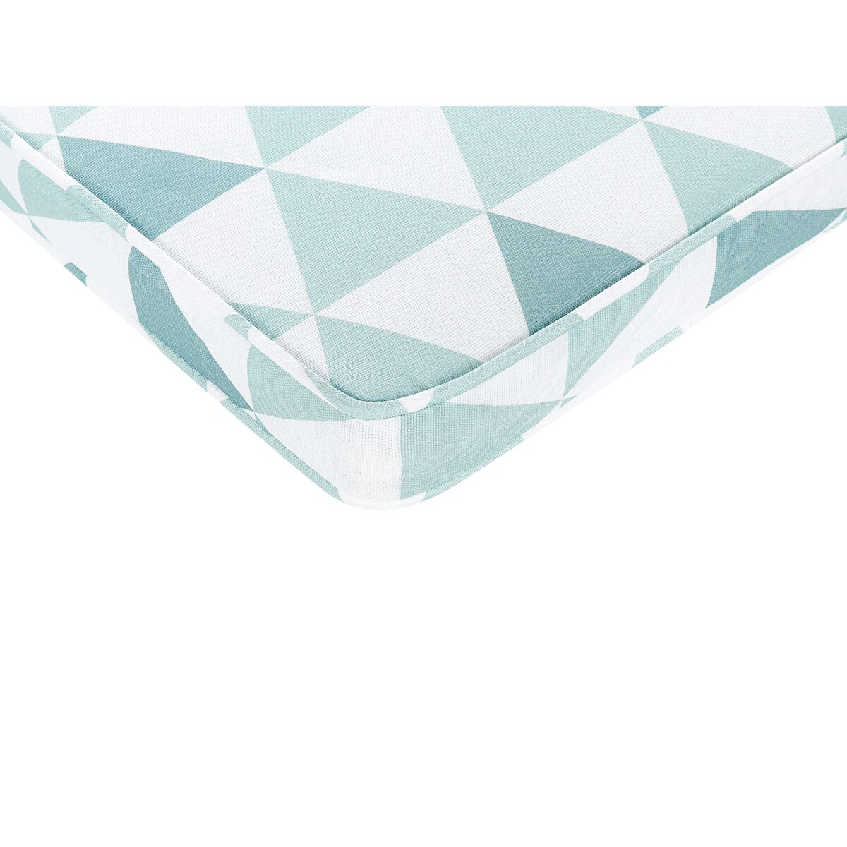 Zestaw 2 poduszek na krzesła ogrodowe w trójkąty niebiesko-biały TERNI