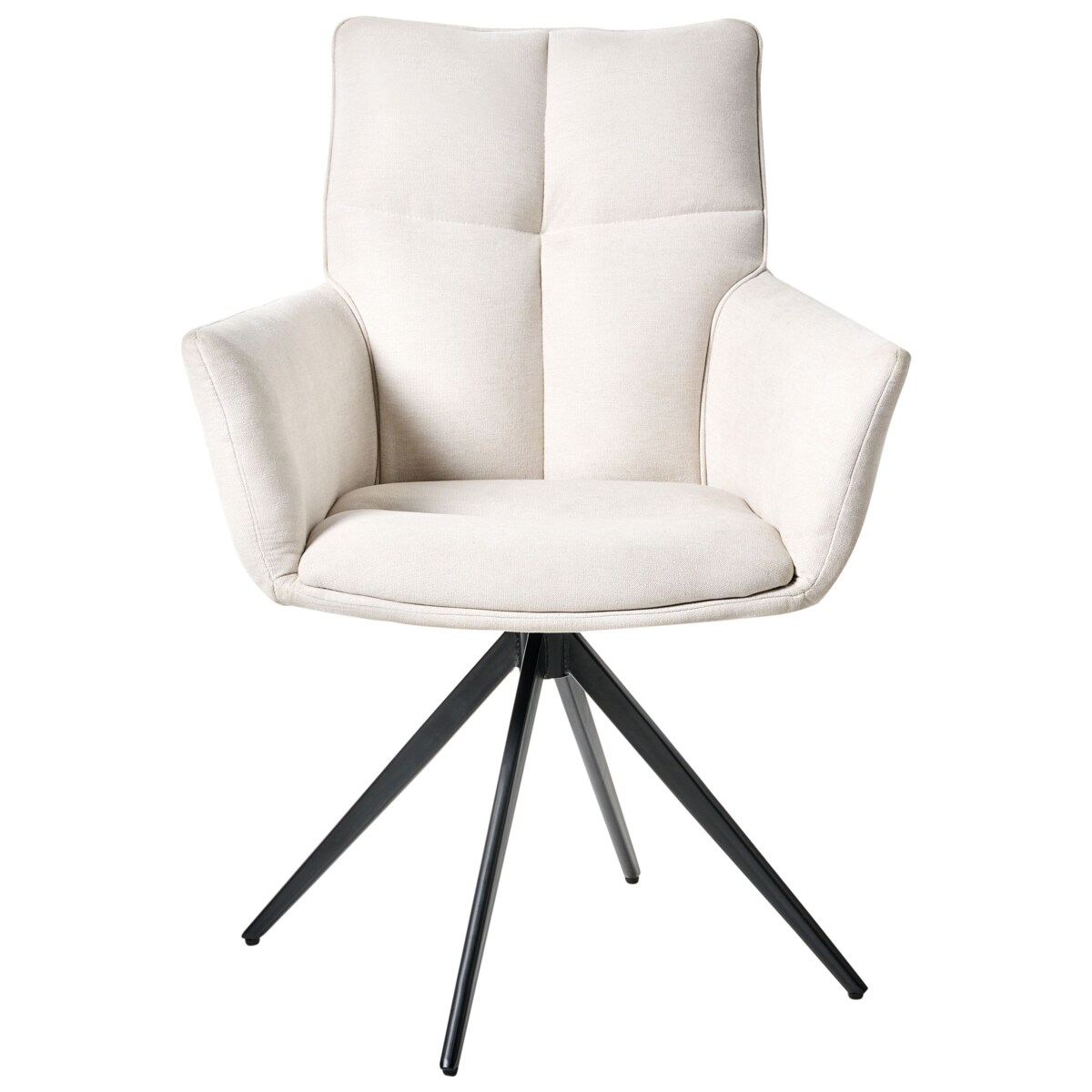 Krzesło do jadalni Obrotowy CORBIE Złamana biel