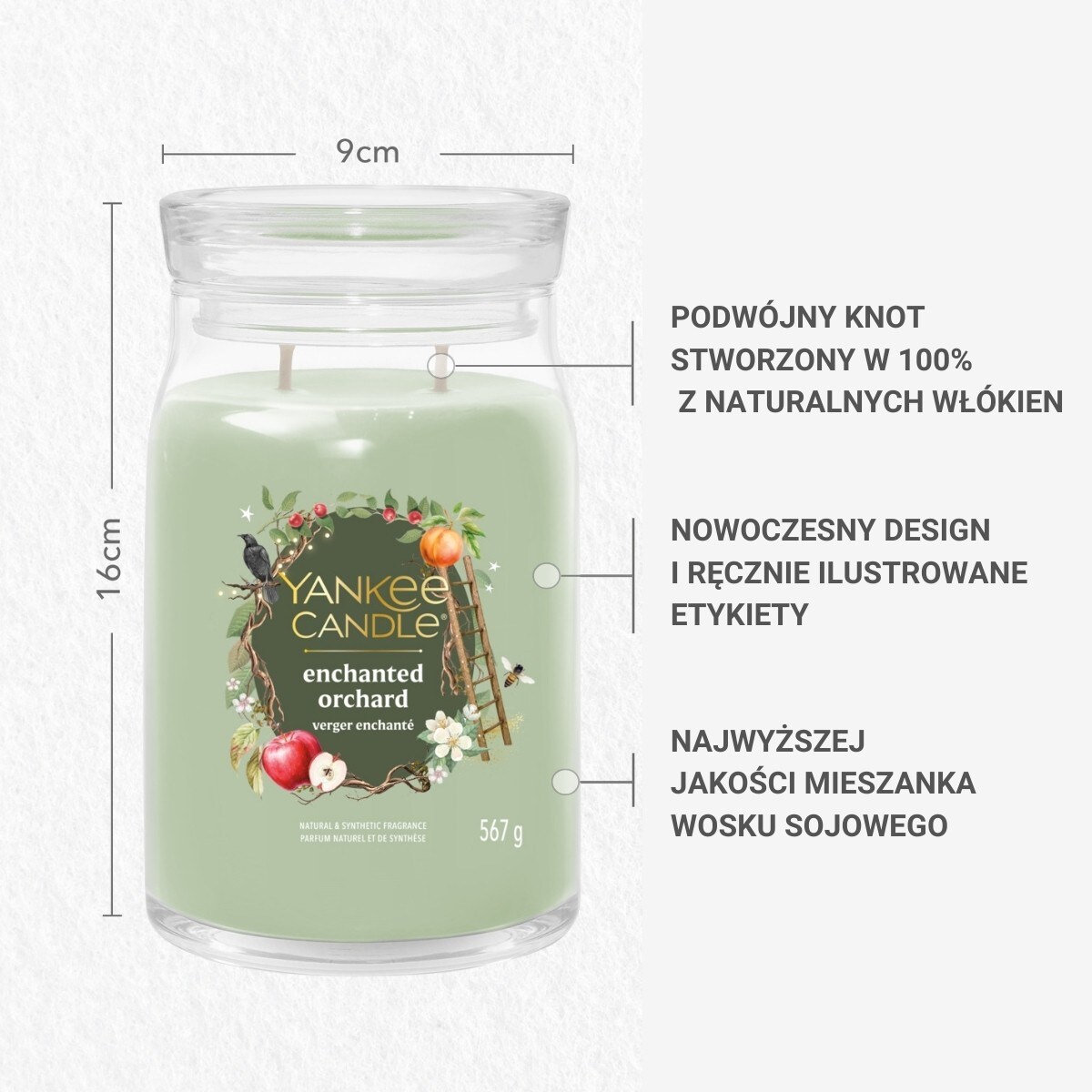 YC SIGNATURE – Świeca duża ENCHANTED ORCHARD