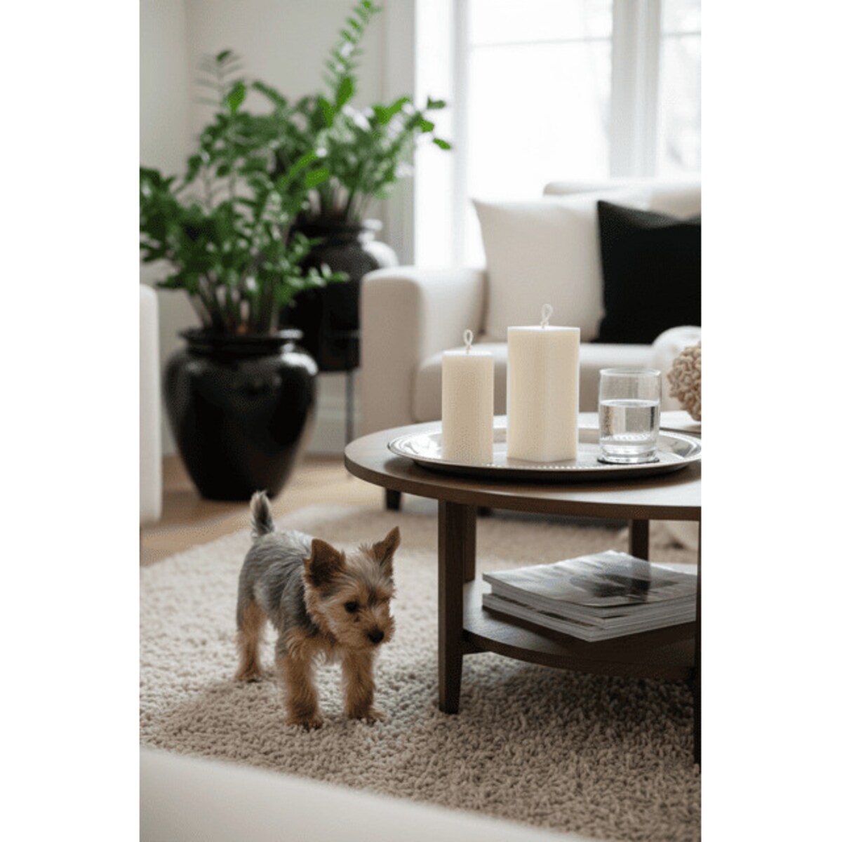 Zestaw świec sojowych Chelo – nowoczesne, bezzapachowe świeczki do stylowego wnętrza