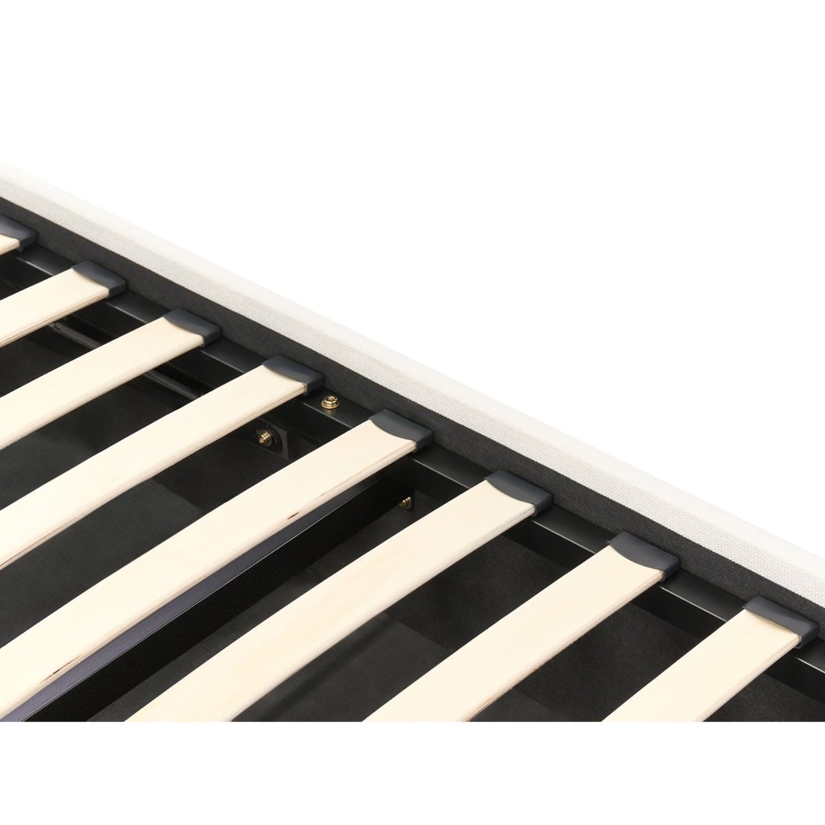 Łóżko z pojemnikiem CHALLANS 140 x 200 cm Złamana biel