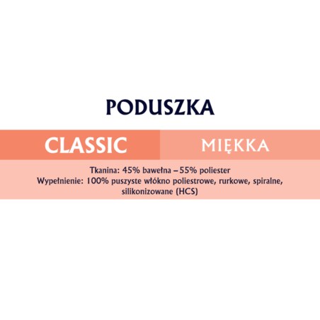 Poduszka 40x40 CLASSIC MIĘKKA kremowa