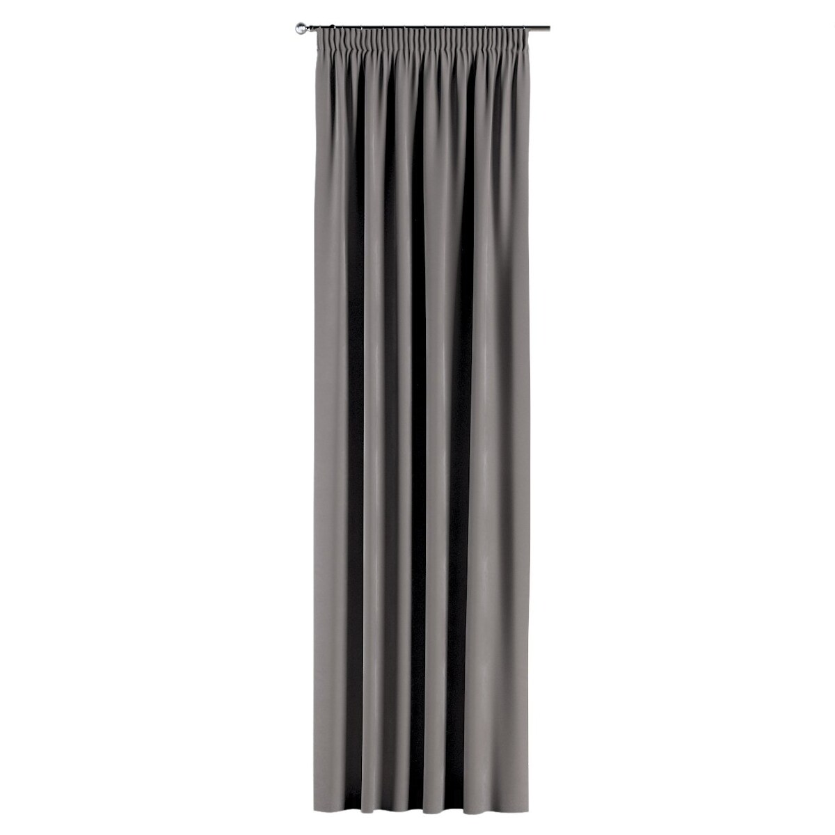 Zasłona na taśmie marszczącej 1 szt. 130x260 gołębi szary