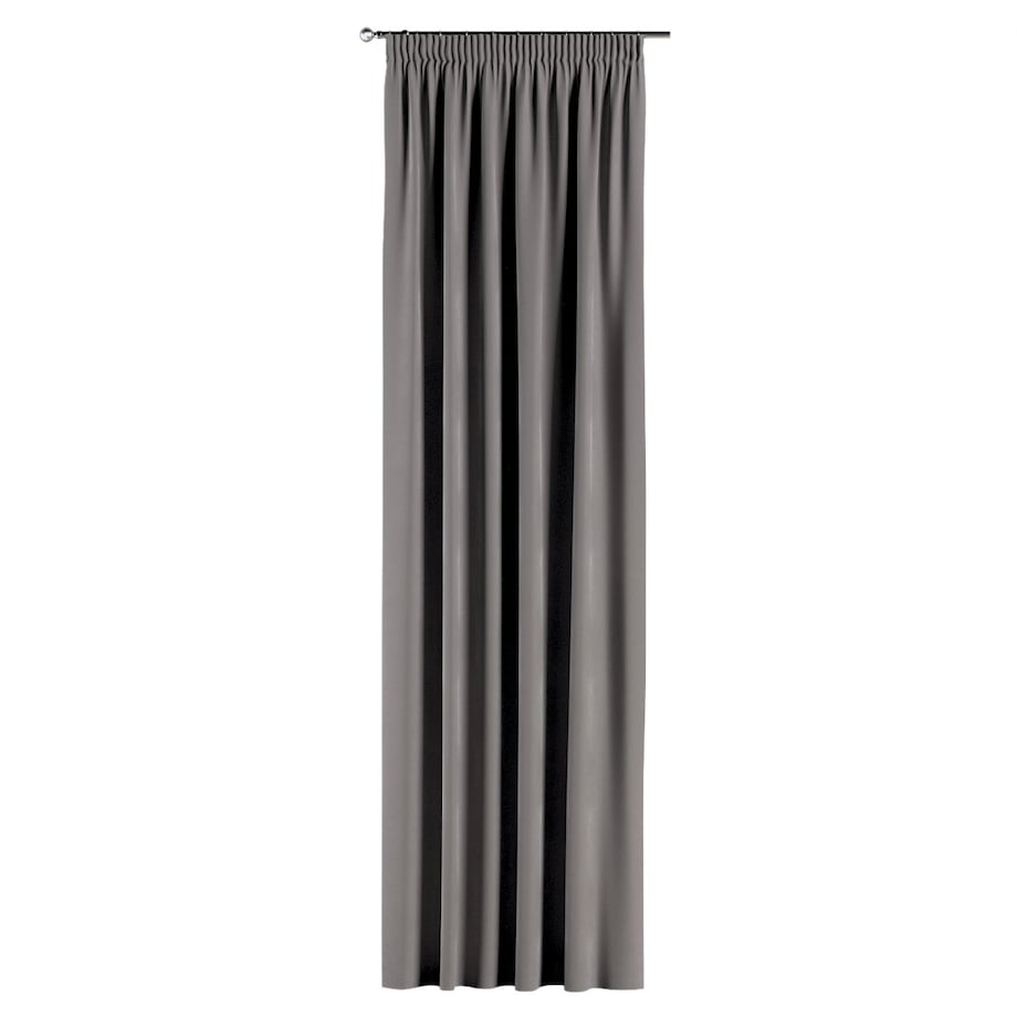 Zasłona na taśmie marszczącej 1 szt. 130x260 gołębi szary