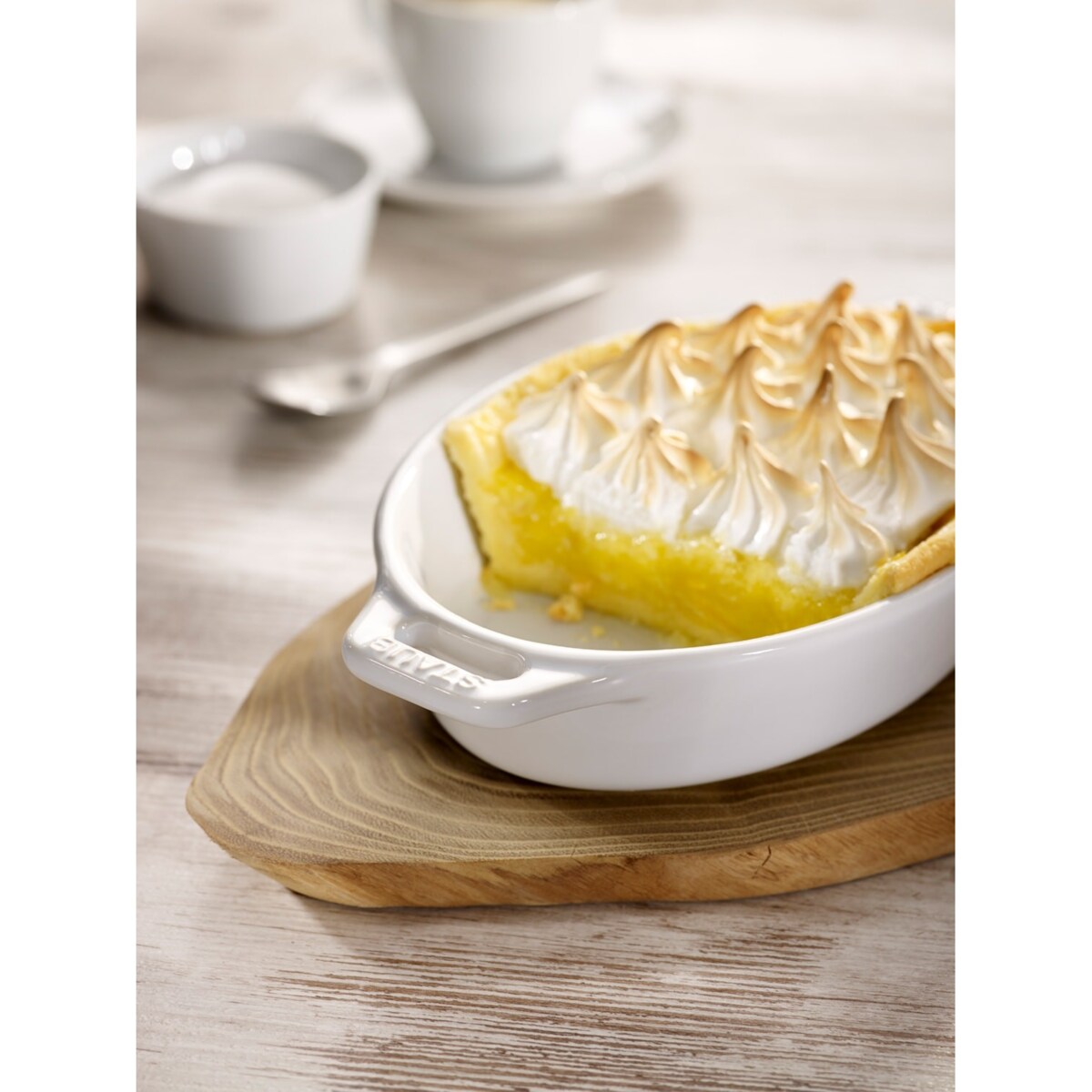 Owalny półmisek ceramiczny Staub - 2.3 ltr, Biały