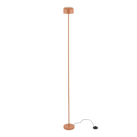 Lampa Stojąca Led Tk Lighting Noa Łososiowa Podłogowa Smukła Minimalizm 9W 3000K 800Lm