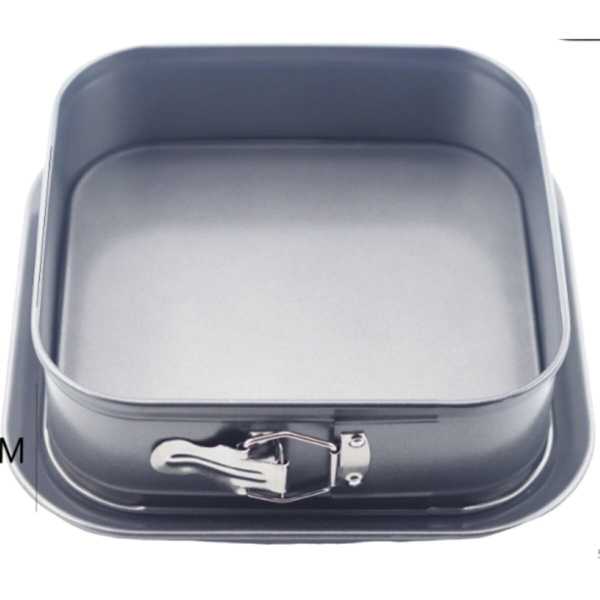 kwadratowa forma do pieczenia 27,5x27,5x8 tortownica, stal weglowa