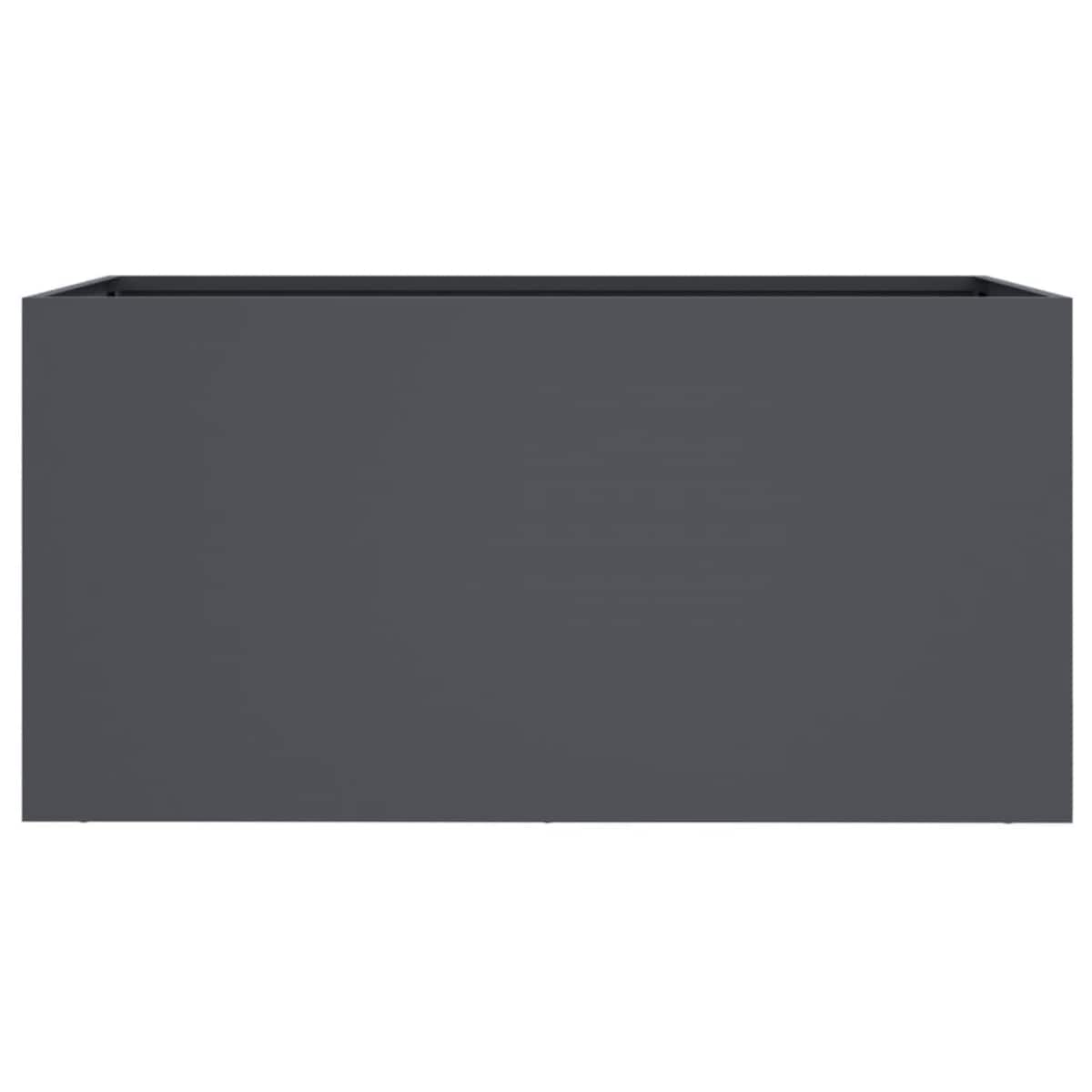 vidaXL Donica, antracytowa, 62x30x29 cm, stal
