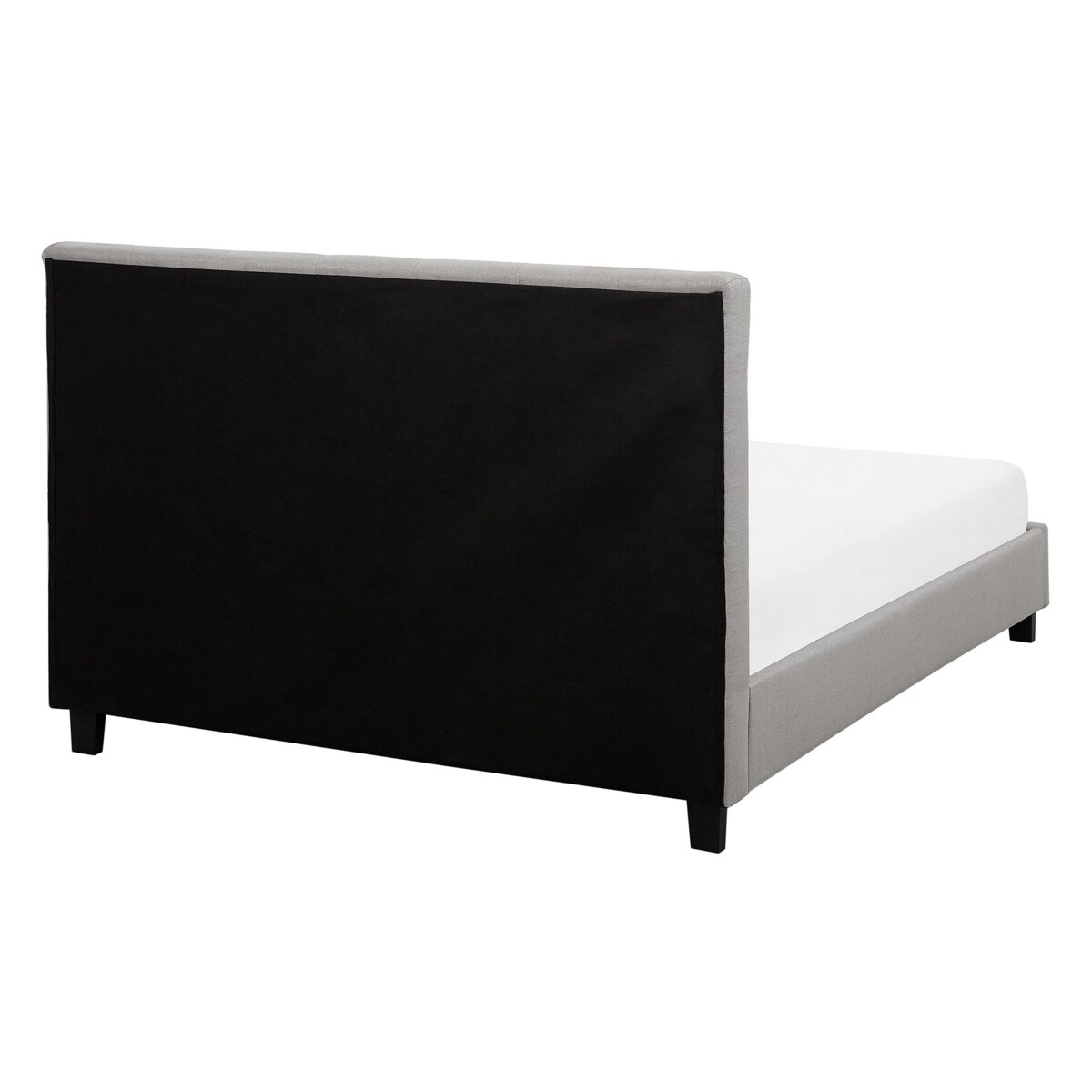 Łóżko tapicerowane 140 x 200 cm jasnoszare LA ROCHELLE