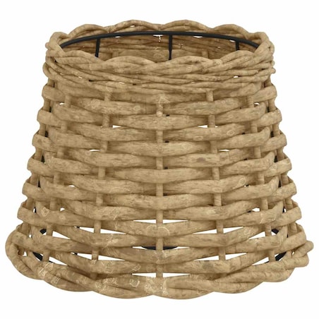 vidaXL Klosz do lampy, brązowy, Ø20x15 cm, wiklina