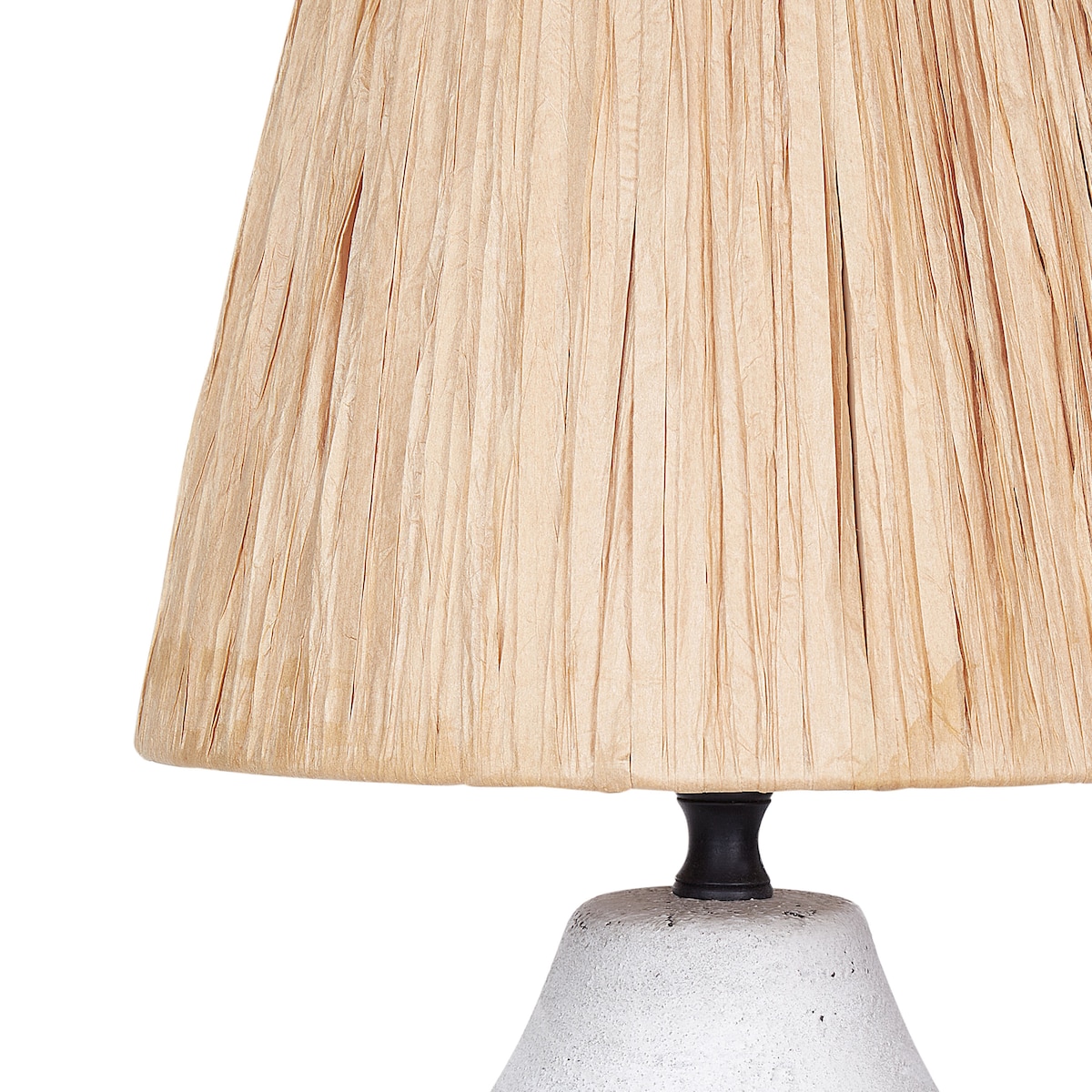 Zestaw 2 lamp stołowych ARWADITO Ceramika Złamana biel