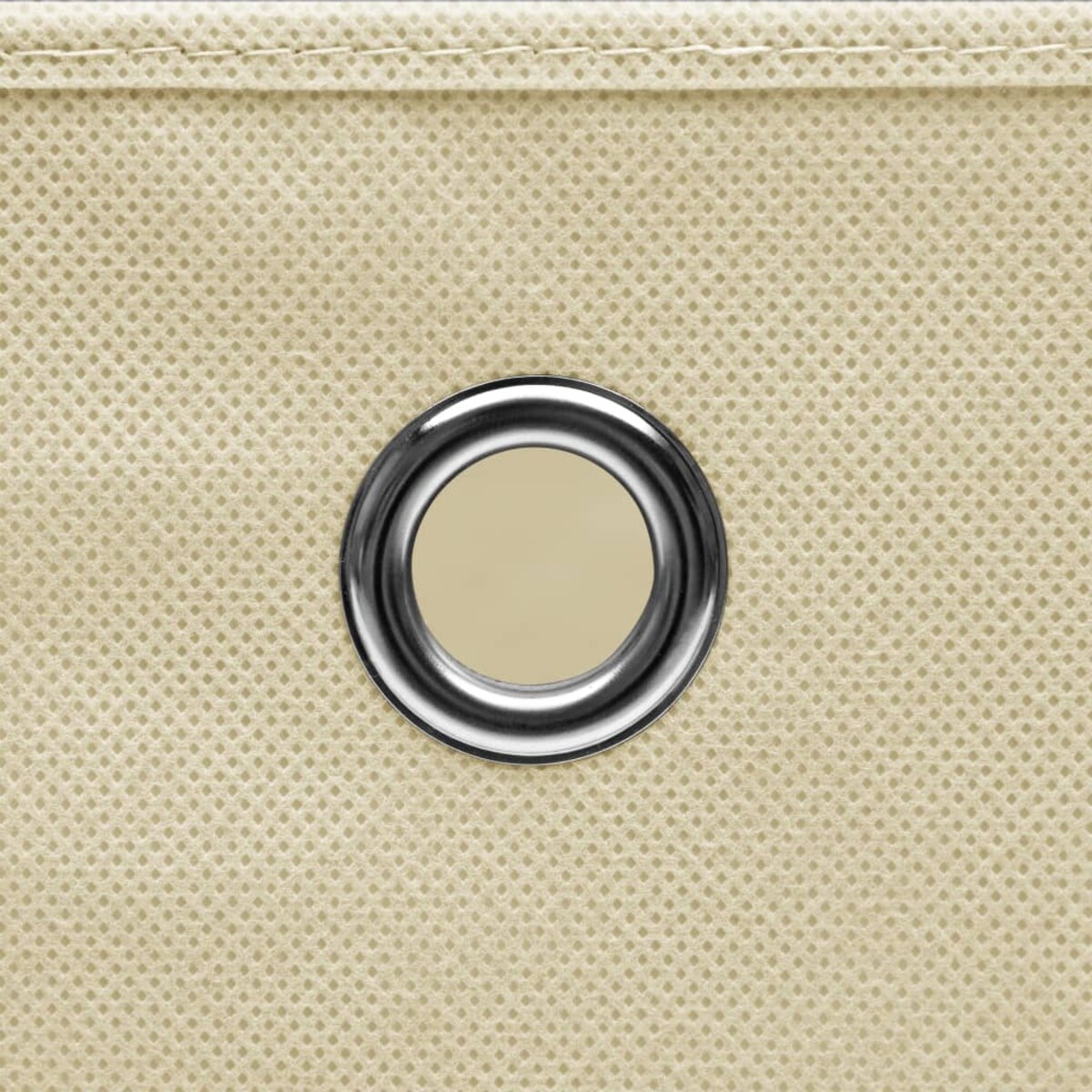 vidaXL Pudełka, 10 szt., kremowe, 32x32x32 cm, tkanina