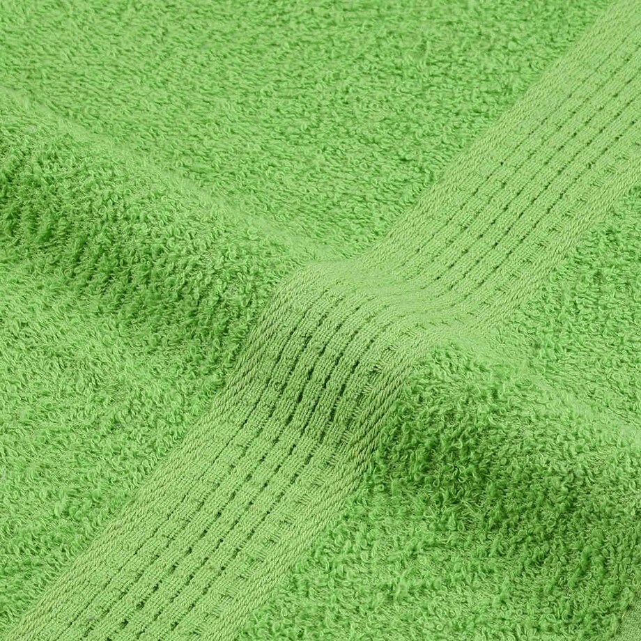 vidaXL Ręczniki hotelowe, 4 szt, zielone, 30x50 cm, bawełna 100%