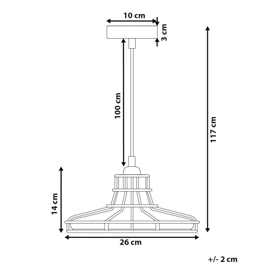 Lampa wisząca szklana miedziana TORRE
