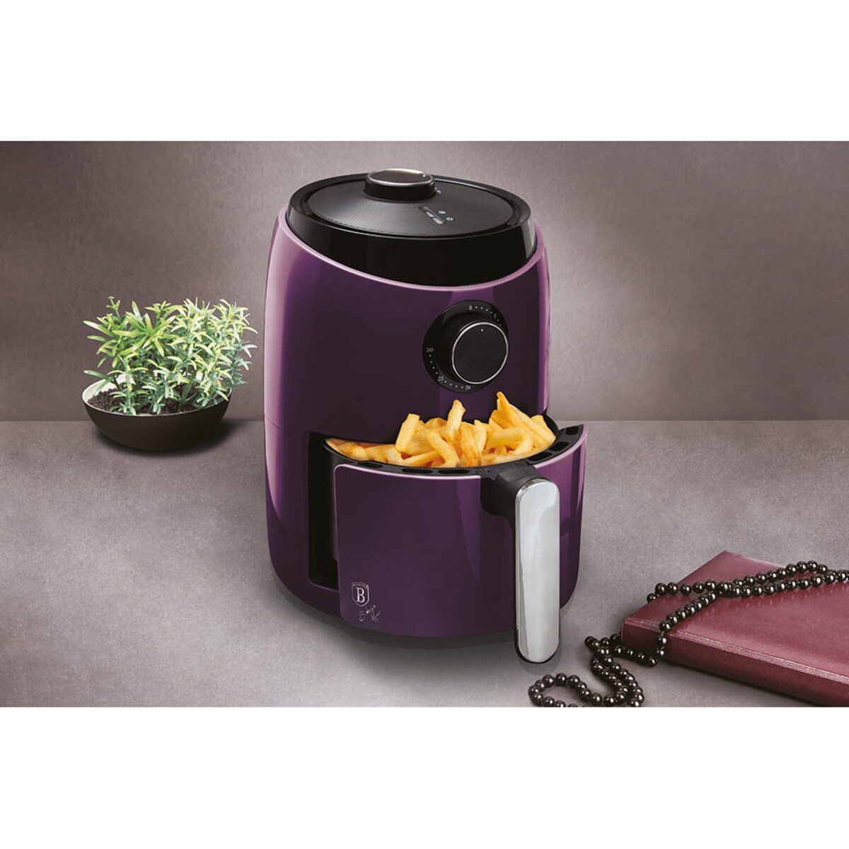 Frytownica beztłuszczowa mini 1.6L 1000W BERLINGER HAUS Purple Eclipse