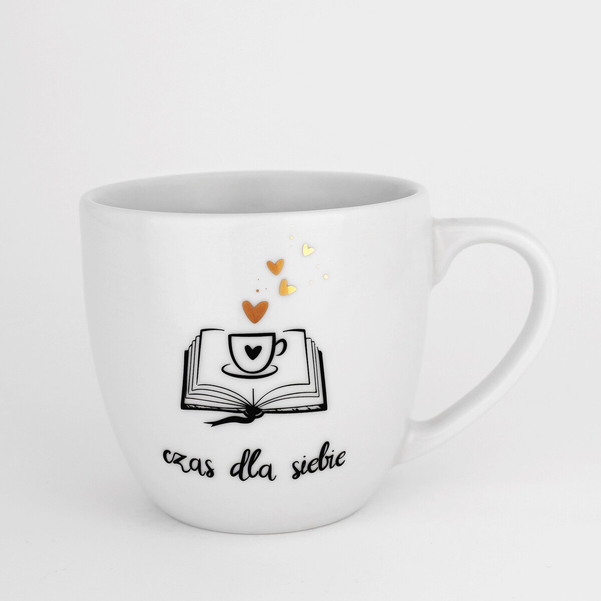 Kubek 300 ml - Czas dla siebie ZŁOTE SERCA